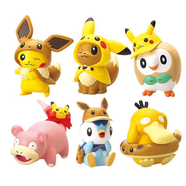 Pokémon Dress-Up Pikachu & Eevee Theme Gashapon Figures
