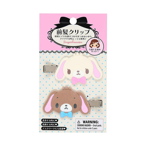 Sugarbunnies Flocked Mini Hair Clip Set