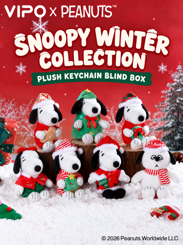 PEANUTS Snoopy Winter Collection Plush Keychain Blind Box | Pre-order
