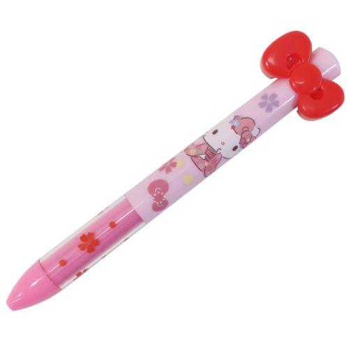 Hello Kitty Sakura Kimono Ballpoint Pen – 3D Red Bow Clip