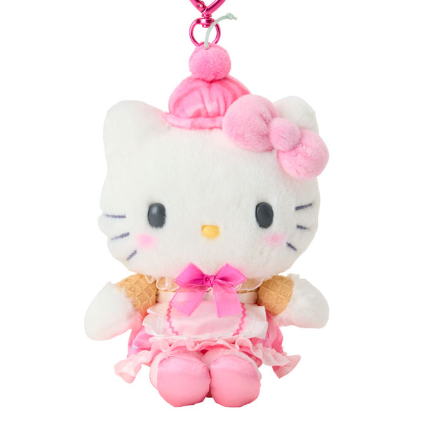 Sanrio Dreamy Ice Cream Parlor Plush Keychain - Hello Kitty